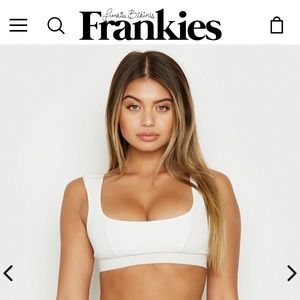Frankie’s Bikinis Drew top- size Large NWOT